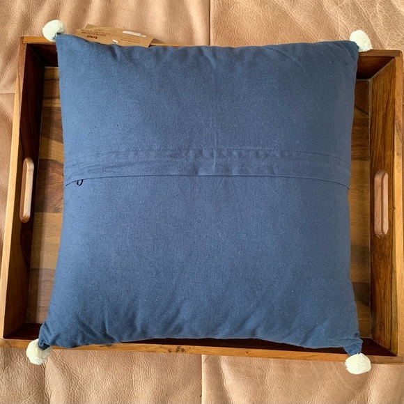NEW Blue Felt Spruce Tree Pillow - Picture 2 of 3